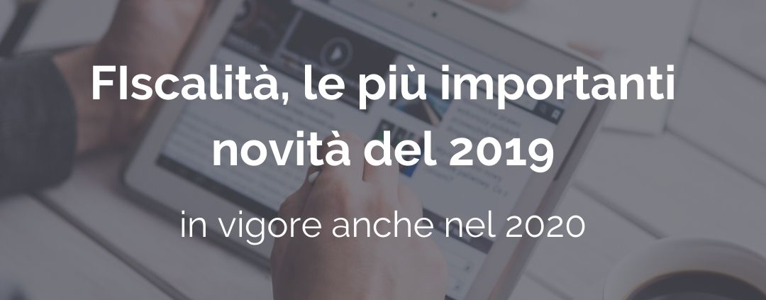 Fiscalità novità 2019 - header image